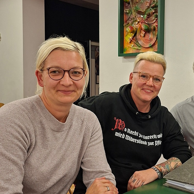 Nadine und Franziska vom Vorstand